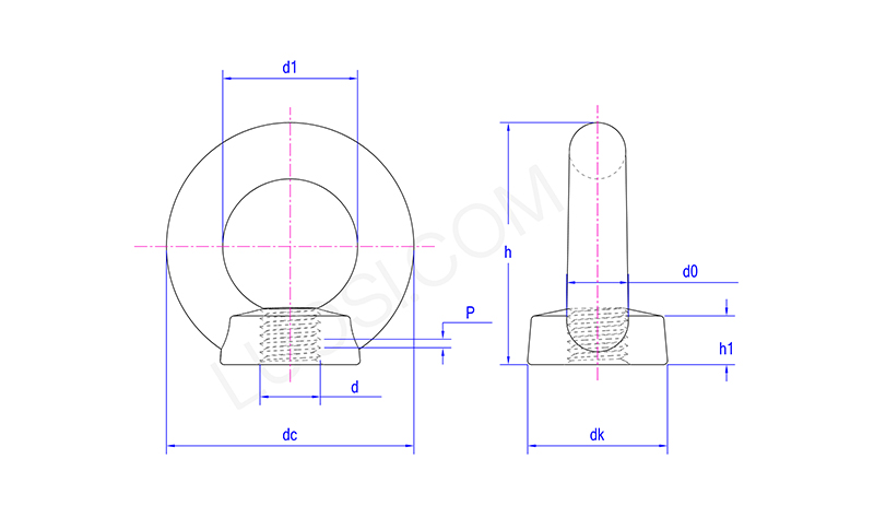 Precision Engineered Lifting Eye Nut Precision Engineered Lifting Eye Nut