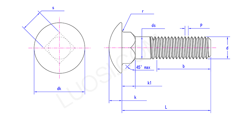 Precision Forged Round Head Bolts